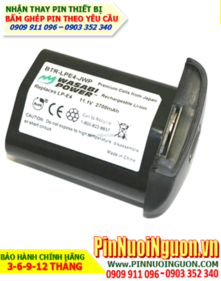 Pin Máy ảnh Wasabi LP-E4 11,1v 2700mAh, thay cell pin | hàng có sẳn-Bảo hành 6 tháng